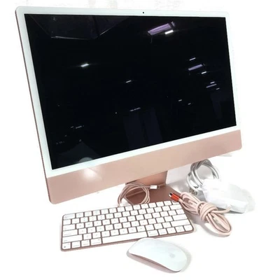 Apple A2438 M1 24" 2021 iMac Oct Core M1 3.2GHz 16GB 512GB SSD w/ KB&M & Power - Image 1 of 4