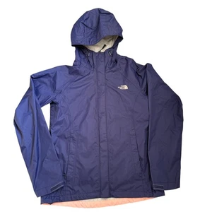 The North Face Women's Rain Jacket Waterproof Hooded Blue Small - Picture 1 of 9