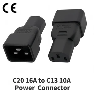 (30Pack) IEC 320 C20 16A to C13 10A Power Connector IEC 15A to 10A AC Converter - Picture 1 of 5