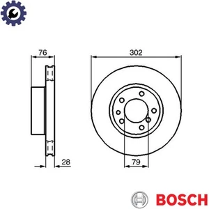 2x BRAKE DISC 0 986 478 317 FOR BMW 5E347E32 M60B40 4.0L 8cyl 5 E34 M70B50 5.0L - Picture 1 of 8