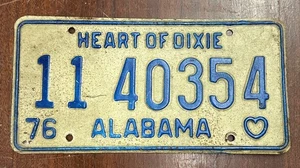 Vintage 1976 Calhoun County Alabama Nummernschild - Bild 1 von 4