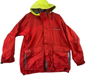 West Marine Mens Large Jacket Red Third Reef Vintage Waterproof Fishing Sailing - Picture 1 of 21