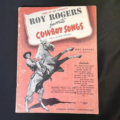 Roy Rodgers Canciones de Vaquero Favoritas Acordes de Guitarra Palabras Letras Libro de Partituras Foto 1 de 4