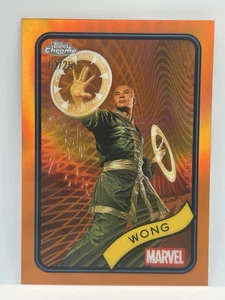 2025 Topps Chrome Marvel #86 WONG Orange Refractor /25 - Picture 1 of 3