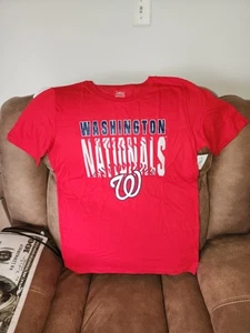 Washington Nationals Youth Red T-shirt Cotton Size XL 14-16 T-Shirt - Picture 1 of 3