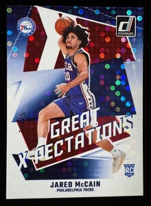 2024-25 Donruss Jared McCain Great Expectations #/75 Blue Disco - Picture 1 of 2