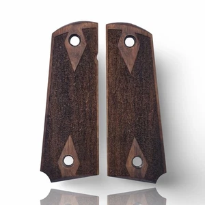 Walnut Grips for Colt Kimber Taurus Springfield Ruger Girsan Browning 1911 - Imagen 1 de 7