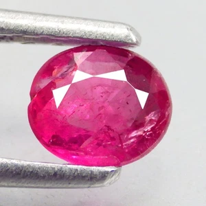 Gemas sueltas de zafiro rosa 100 % natural ovaladas de primera clase de 0,60 quilates (5 x 4 mm) - Imagen 1 de 7