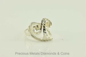 Sterling Silver Diamond Cut Winding Textured Ring 925 Sz: 9 - Picture 1 of 5
