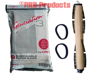 9 Genuine Kirby Heritage II H2 HII Vacuum Cleaner Bags + 1 Brush roll + 2 Belts - Picture 1 of 1