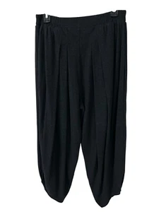 Free People Beach Women's Pants Harem Knit Crop Pant Gray Pull On Pockets Size M - Picture 1 of 12