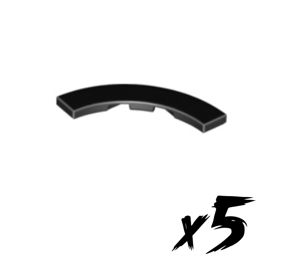 5x LEGO 27507 • 4x4 Fliese rund • tile round • schwarz • black - Bild 1 von 1