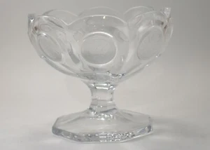 Vintage Fostoria mit 1886 Adler Münze & Liberty Torch Sherbet Dessert Süßigkeiten Schale - Bild 1 von 10