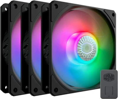 Cooler Master SickleFlow 120 Addressable RGB Fan (Black Edition, 3 in 1 with - Image 1 of 4