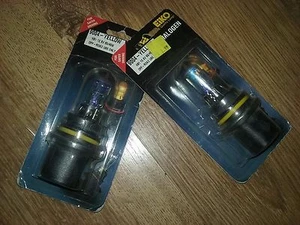 2 Headlight lamp bulbs auto car HB1 eiko 9004-yellow 12V 65/45W Pair 9004-yel-bp - Picture 1 of 3