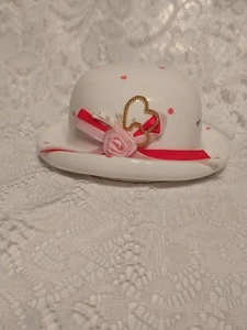 Enesco 1986 Red White and Pink Money Coin Bank Fund Jar Colored Cute tblvl1 - Picture 1 of 6