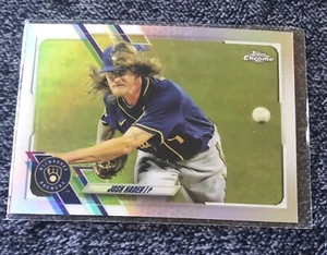 2021 Topps Chrome Josh Hader Refractor Milwaukee Brewers #212 - Picture 1 of 2
