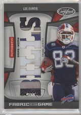 2009 Certified Fabric of the Game Die-Cut Team Nickname Prime /10 Lee Evans #88