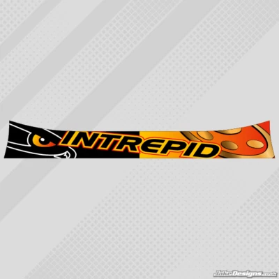 JAKEDESIGNS INTREPID STIL HELMVISIER AUFKLEBER/STREIFEN - KARTING