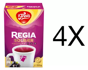 Freia Regia Solbær Solbærtoddy Norwegische Schwarze Johannisbeeren Drink Toddy 4X320g - Bild 1 von 1