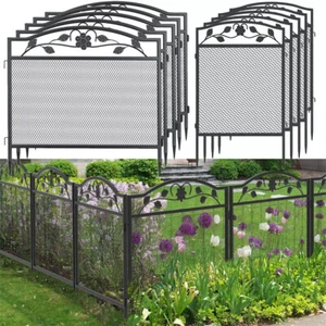 5pcs Heavy Duty Garden Fence Metal Anti-jumping Animal Barrier Outdoor 80/110cm - Picture 1 of 26