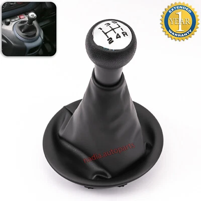 M1-PARTS Pommeau de Levier de Vitesses Soufflet pour Peugeot Partner 2 II 5 Vitesses Cuir