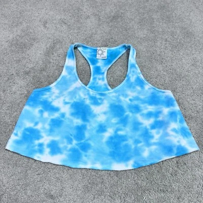 Aerie Tank Top Women’s Blue Cropped Sleeveless Size Small — 第 1/4 张图片