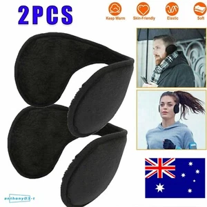 2PCS Winter Ear Muffs Warmer Ladies Womens Earflaps Mens Warm Earmuffs Outdoor - Picture 1 of 12