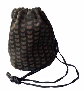 Gorgeous Bottega Veneta Drawstring Bucket Tote In Butterfly Logo Suede - Picture 1 of 6