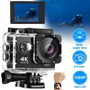 4K Action Cam Unterwasserkamera HD Action Kamera Sports Video Wasserdicht Kamera - Bild 1 von 12