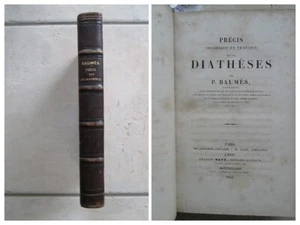 BAUMES : PRECIS SUR LES DIATHESES, 1853. E.O. - Picture 1 of 12