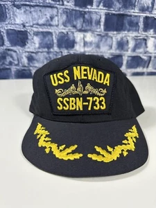USS Nevada SSBN-733 Navy Ohio-Class Submarine, Ship Bangor, Washington, Hat Cap - Picture 1 of 8