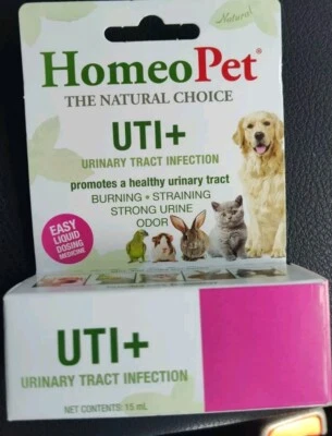 Lot Of 2 HomeoPet Uti Urinary Track Infection 15 mL Natural Pet Relief New X - Image 1 of 3