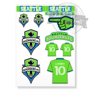 Seattle Sounders FC MLS Soccer A4 Printed Vinyl Decal Sticker High Quality Kit - Picture 1 of 4
