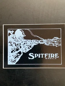 Pegatina Ruedas Spitfire, #9, 3" X 2", Vintage, Azulado y Negro - Imagen 1 de 1
