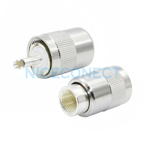 5x UHF PL259 Male Solder on RF Connector Plug For RG8 RG213 LMR400 7D-FB Cable - Picture 1 of 5
