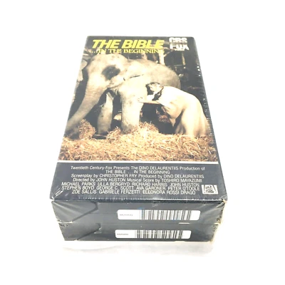 The Bible ...In The Beginning Hi-Fi (CBS FOX Video VHS 1986) Sealed Watermarks - Image 1 of 4