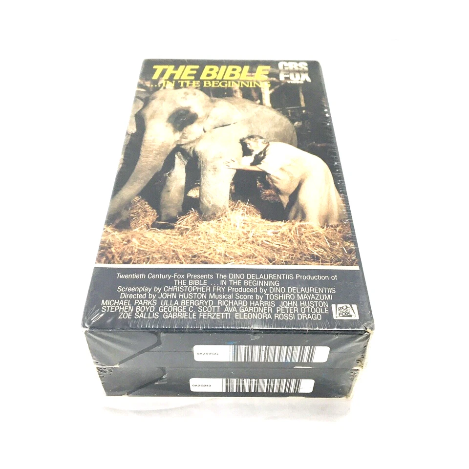 The Bible ...In The Beginning Hi-Fi (CBS FOX Video VHS 1986) Sealed Watermarks - Image 1 of 4
