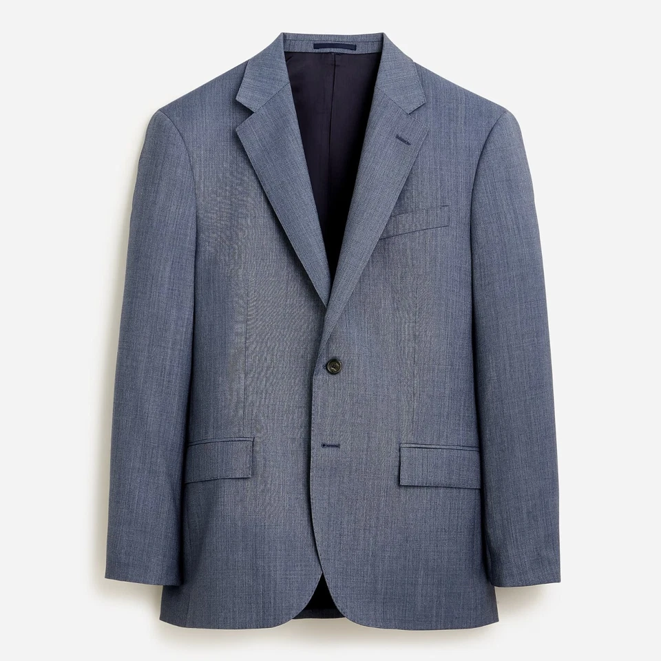 J.Crew Crosby Classic-fit suit jacket Italian wool blend Size 46R BM158