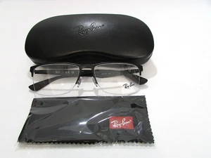 Ray Ban RB6335 RB 6335 2503 Matte Black Rimless Eyeglasses Rx-Able 56 MM - Picture 1 of 2