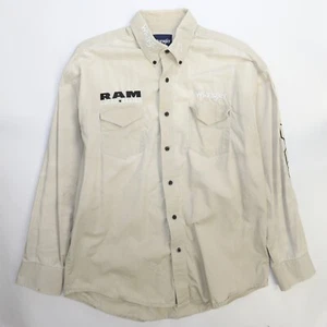 Vintage Wrangler Ram Rodeo Series Button Up Shirt Size Medium - Imagen 1 de 6