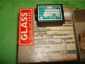 Indicador de tres posiciones Keystone avión vintage p/n 1403-269L1 2 por lote - Imagen 1 de 5