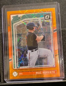 Mac Horvath 2024 Donruss Optic Rated Prospect Orange Velocity - Orioles - Picture 1 of 2