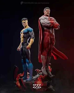 Invincible e Omni-Man ACTION FIGURE Kit resina 3D 1:6! UNPAINTED - Imagen 1 de 12