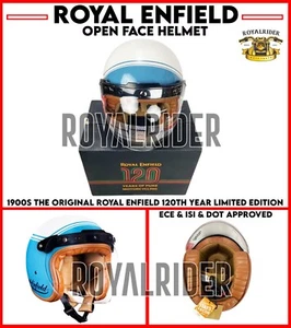 Royal Enfield "1900s The Original 120th Year Limited Edition Open Face Helmet - Picture 1 of 15