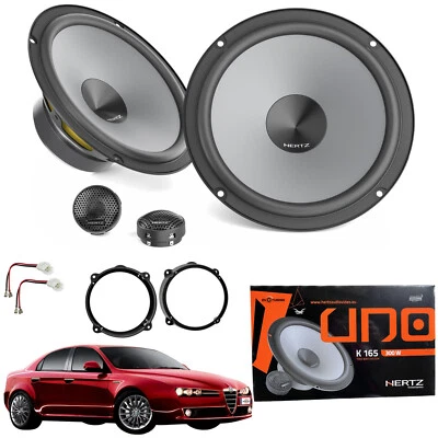 Kit Casse Altoparlanti Hertz Alfa 159 2 Vie Woofer Tweeter +Adattatori Anteriori - Immagine 1 di 4
