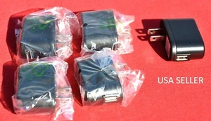 5-Pack 5V 1A 1000mA Wall AC USB Adapter Cell Phone Charger 100-240 VAC US SELLER - Picture 1 of 4