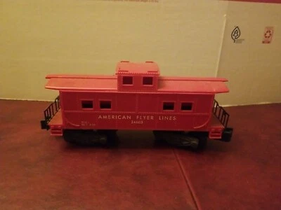 American Flyer Lines 24603 Knuckle Coupler Red Caboose - Image 1 of 4