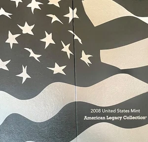 2008-S US Legacy Proof 15 monete set, 5 presidenti, 5 quarti, 1 aquila d'argento, set come nuovo - Foto 1 di 9
