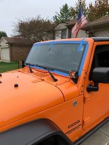 Fit 07-17 Jeep Wrangler 18 JK Front Windshield Window Glass w/o 3rd Visor Frit - Picture 1 of 2